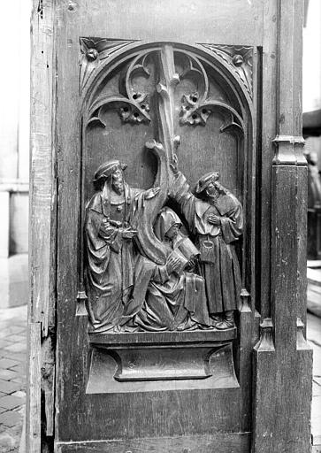 Stalles en bois sculpté de la croisée, parclose : Arbre de Jessé