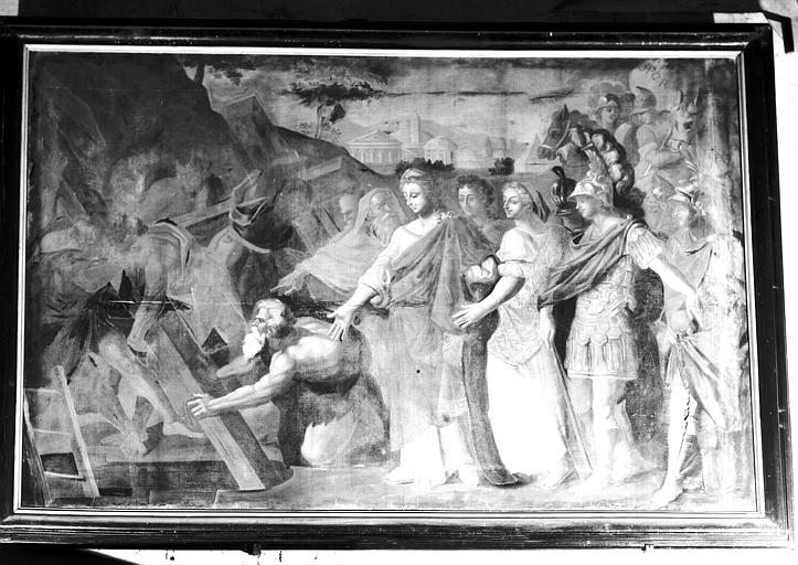 Peinture sur toile du choeur : Invention de la sainte Croix - © Ministère de la Culture (France), Médiathèque du patrimoine et de la photographie, diffusion GrandPalaisRmn Photo