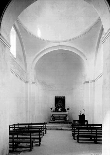 Eglise, intérieur : chapelle absidiale, vers l'est