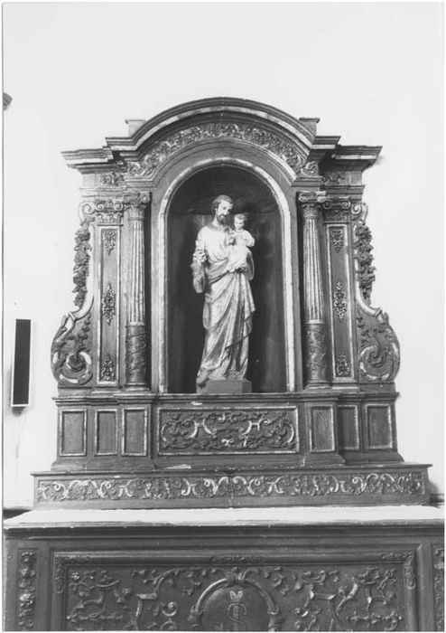 autel, retable (autel secondaire n°2), vue partielle