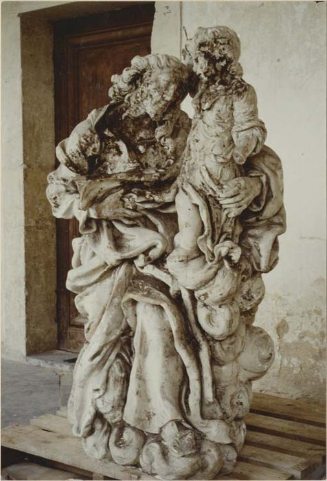 statue, socle : Saint Joseph et l'Enfant Jésus