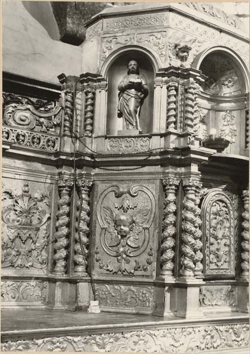 tabernacle du maître-autel, vue partielle