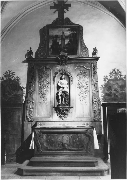 autel, retable de saint Jean-Baptiste, tableau