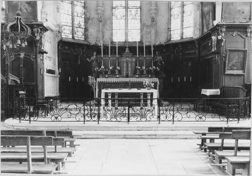 clôture de choeur (grille de communion, style Louis XV)