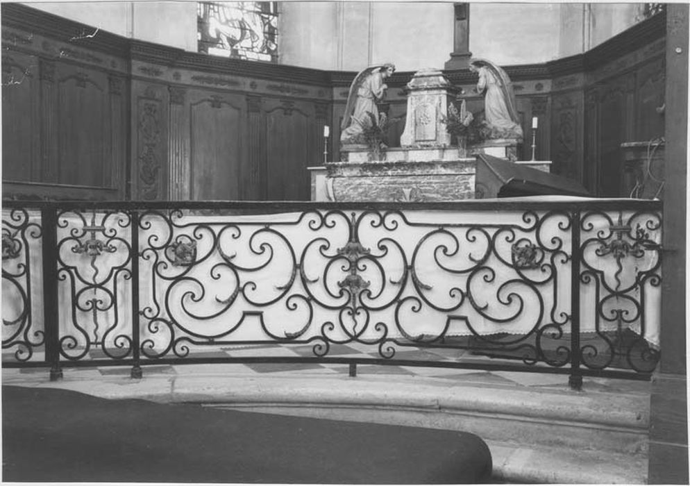 clôture de choeur (grille de communion), vue partielle
