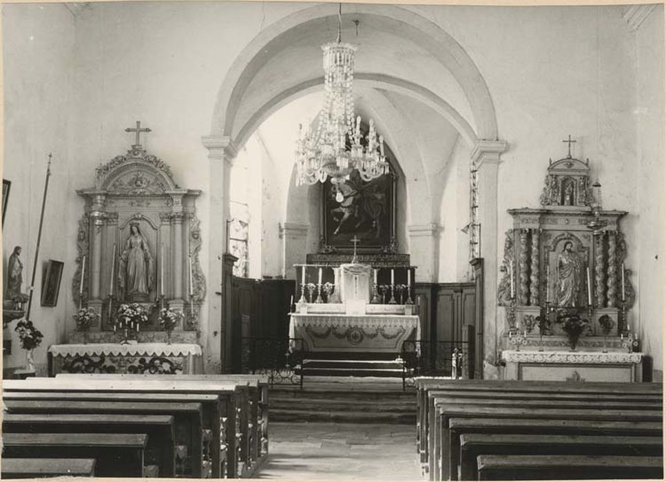 autels, retables de la Vierge et de saint Joseph