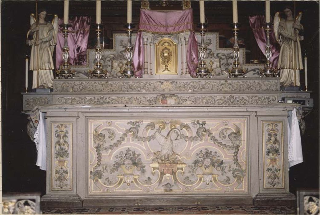 autel, gradins d'autel, tabernacle, exposition (maître-autel)