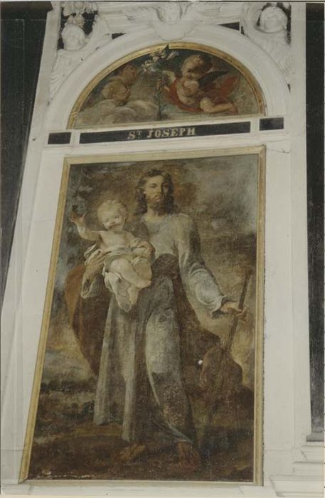 Tableau : Saint Joseph portant l'Enfant Jésus