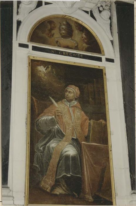 Tableau : Saint Grégoire écrivant voit la colombe