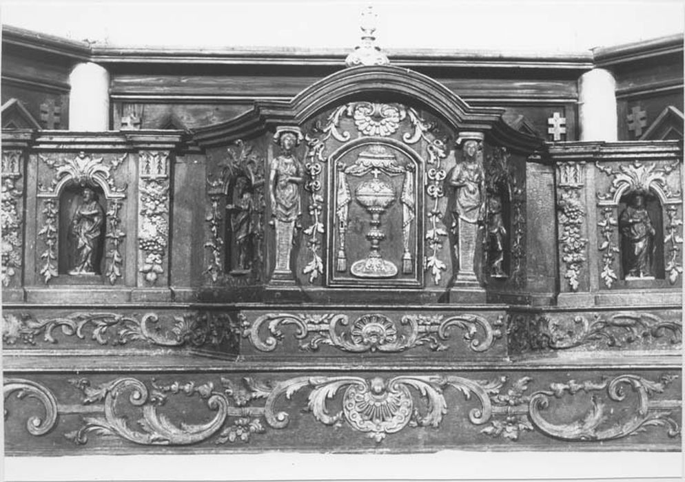 tabernacle du maître-autel, vue partielle