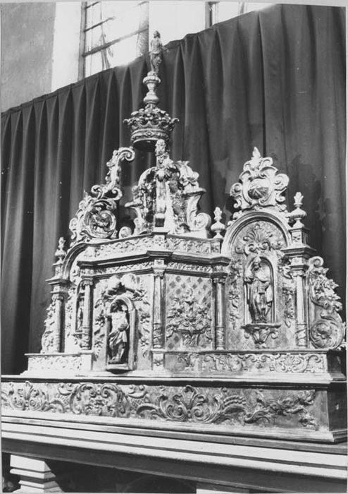 tabernacle, gradins d'autel, statuettes