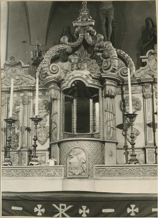 tabernacle du maître-autel, vue partielle