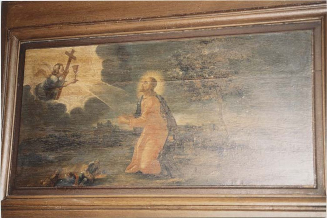 tableau : le Christ au Jardin des oliviers et l'apparition de l'ange