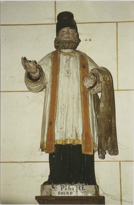Statue-reliquaire : saint Pierre Fourier