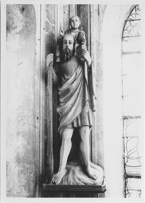 statue (figure colossale) : saint Christophe