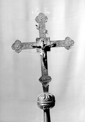 Croix processionnelle, face