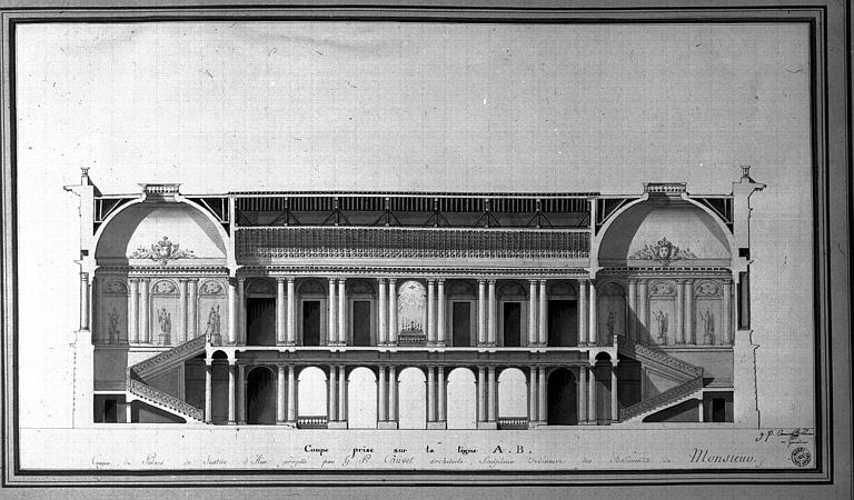 Coupe projetée par Cauvet