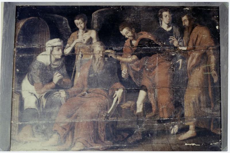 tableau (panneau peint) : Guérison de Tobit, vue générale