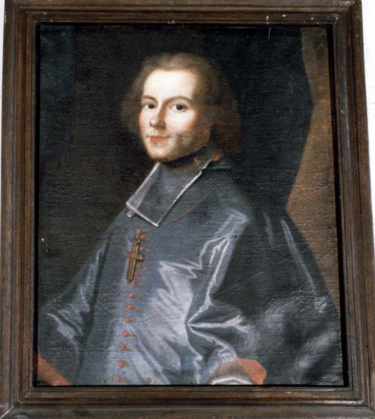 tableau : Portrait de Charles François d'Hallencourt de Dromesnil, cadre, vue générale