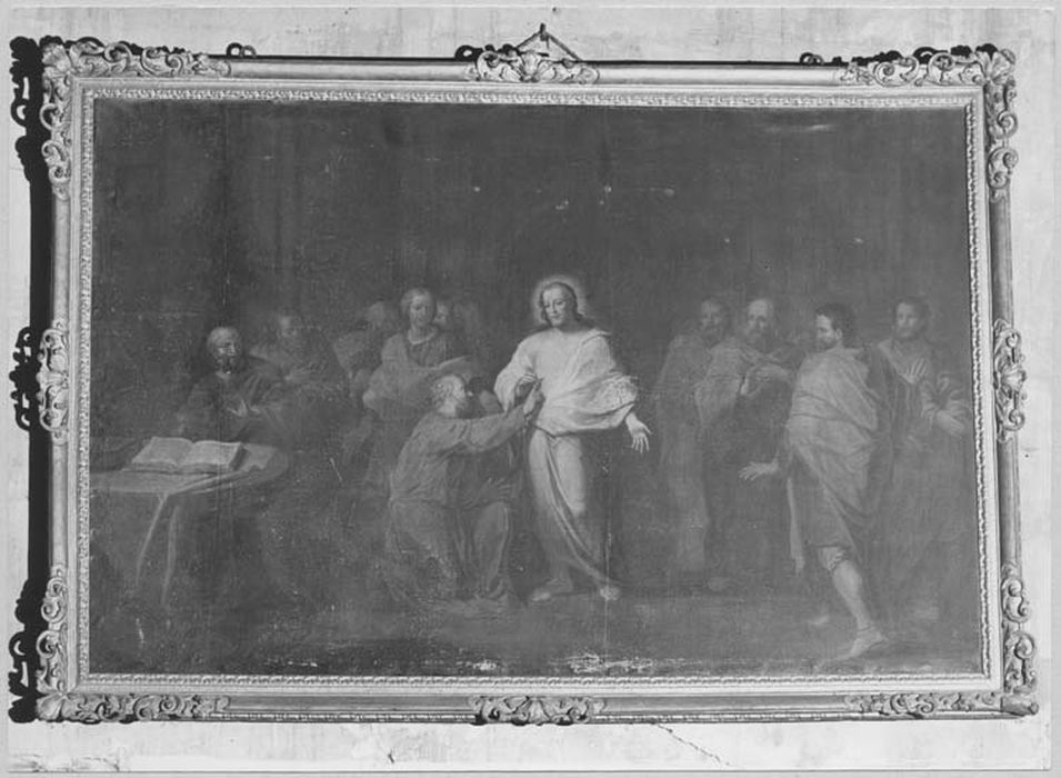 tableau : le Christ montrant ses plaies à saint Thomas, cadre - © Ministère de la Culture (France), Médiathèque du patrimoine et de la photographie, diffusion RMN-GP