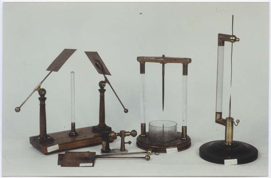3 dispositifs et accessoires pour expériences sur les champs électrostatiques et effets de pointe