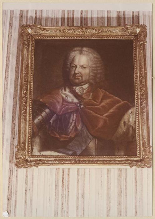 tableau : Portrait de Stanislas Leszcynski, duc de Lorraine, cadre