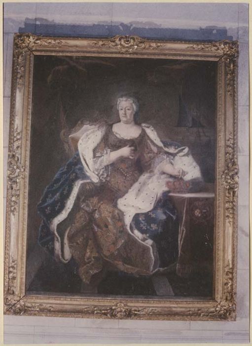 tableau : Portrait de Elisabeth Charlotte d'Orléans, duchesse douairière de Lorraine, cadre