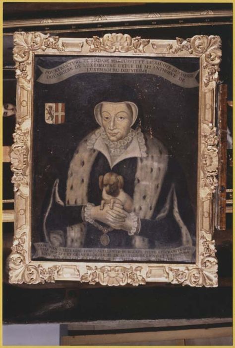 tableau et son cadre : Portrait de Marguerite de Savoie