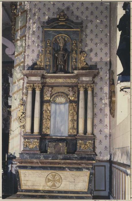 autel et retable sud, statue : Saint Eloi