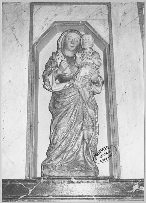 statue : Vierge à l'Enfant dite Notre-Dame de Moncourt