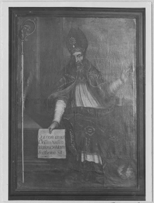 7 tableaux et leurs cadres : Saint Paul évêque de Verdun, Saint Grégoire de Spolete et l'évêque Wicfrid, Roger premier abbé, Thierry deuxième abbé, Barthélémy troisième abbé de saint Paul, deux prémontrés martyrs