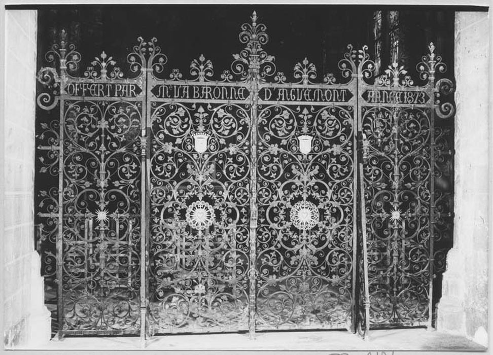 clôture de chapelle (grille de communion)