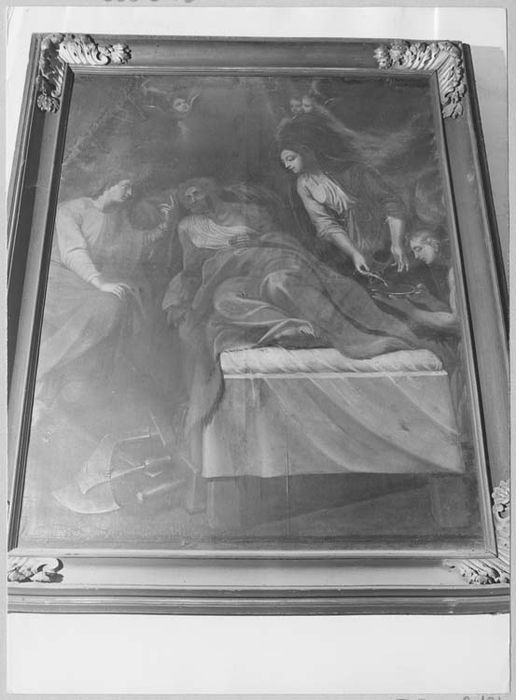 tableau : la Mort de saint Joseph, cadre