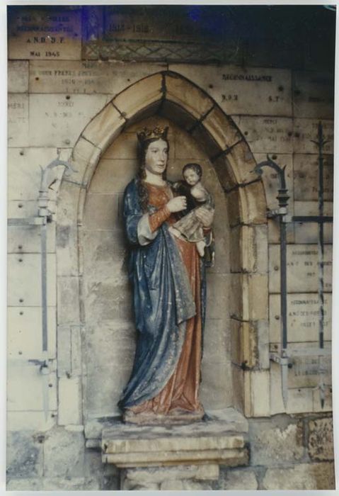 statue : Vierge à l'Enfant dite Notre-Dame des Fossés