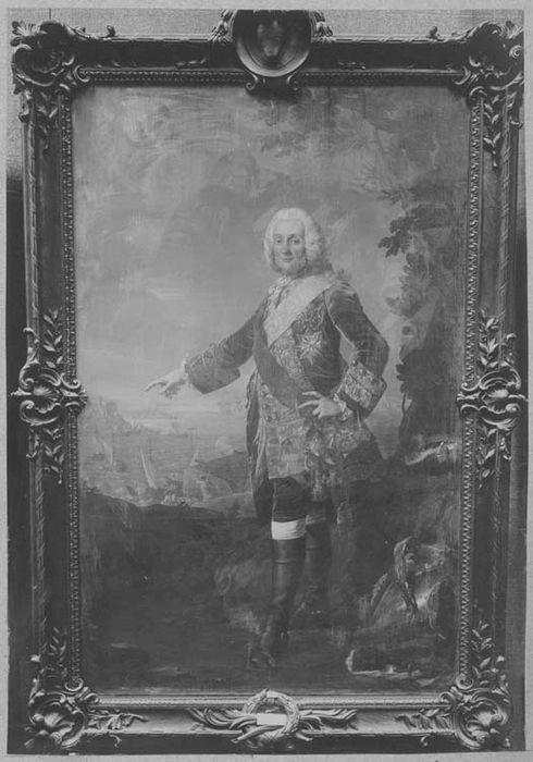 tableau et son cadre : François de Chevert, lieutenant-général des armées du roi (1695-1764) et son cadre