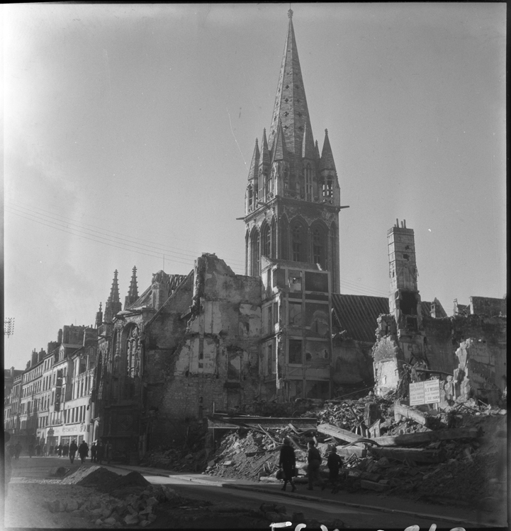 Quartier et église détruits