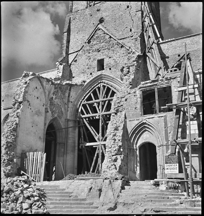 Destructions sur la façade ouest