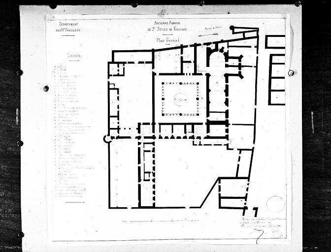 Copie d'un plan général daté de 1701