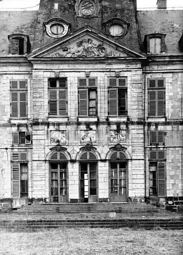 Façade postérieure, pavillon central