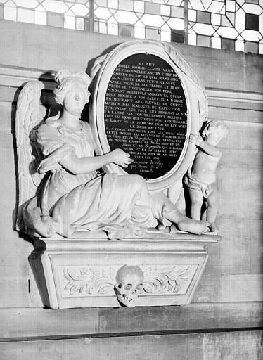 Monument funéraire de Claude Ursin de Fontenelle (1620-1702),  marbre