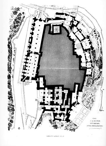 Plan à la hauteur de l'Aquilon,  après restauration