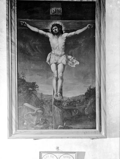 Peinture sur toile : Christ en Croix