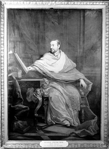 Chapelle, peinture sur toile : portrait du Cardinal de Bérulle
