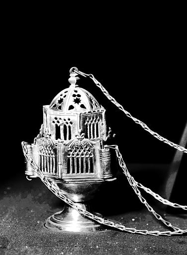 Encensoir en cuivre argenté de l'atelier Toulousain (supposé)