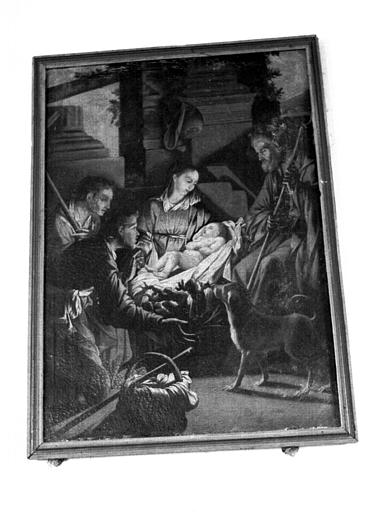 Peinture sur toile : Adoration des Bergers