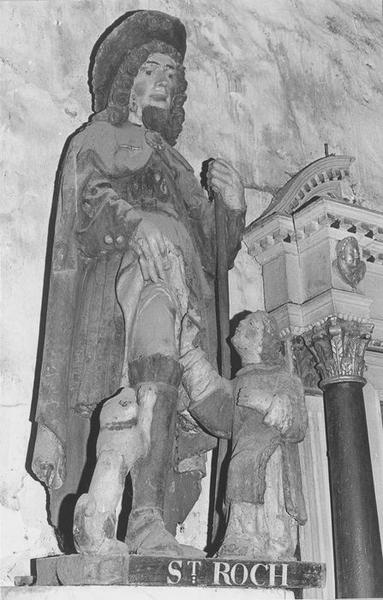 groupe sculpté : saint Roch, vue générale - © Ministère de la Culture (France), Médiathèque du patrimoine et de la photographie (objets mobiliers), tous droits réservés