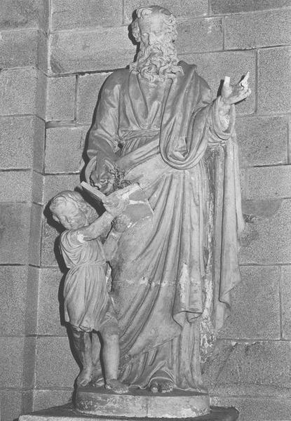 statue : saint Mathieu, vue générale