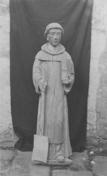statue : saint Fiacre, vue générale
