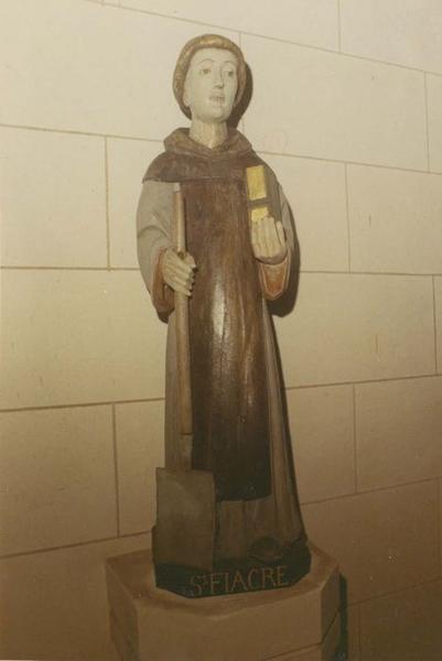 statue : saint Fiacre, vue générale