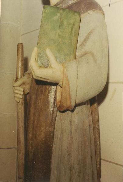 statue : saint Fiacre, détail